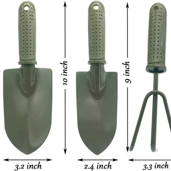Alternative view of 3 in 1 Garden Tool Shovel for Digging Gardening Trowel for Lawn Planting Alloy Spade Plastic Handle Anti Slippery