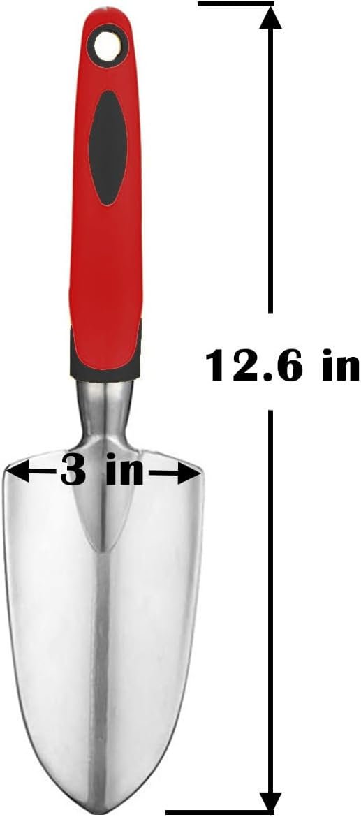 Garden Tool Shovel for Digging Gardening Trowel for Lawn Planting Alloy Spade Plastic Handle Anti Slippery - Image 2