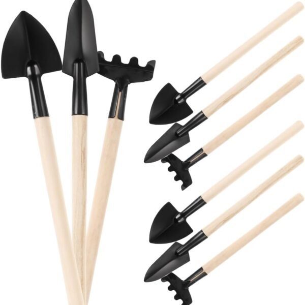 Mini Gardening Tool Set 3-Piece Stainless Steel Hand Shovel Trowel for Planting Weeding Transplanting and Potting Suitable for Indoor and Outdoor Garden Plants