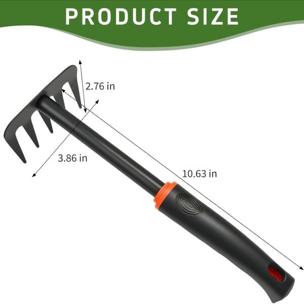 Alternative view of Weed Rake, Small Garden Weeder Rake, Gardening Weeding Tool for Rake for Leaves for Vegetable Gardening Backyard Farm Planting