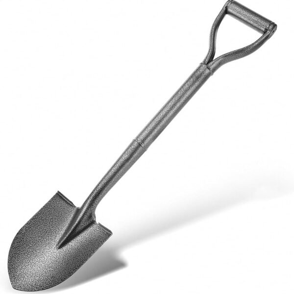 All Metal Shovels for Digging Gardening - 30in Small Shovel Spade with Short D Handle and Steel Blade - Perfect for Camping Planting Overlanding