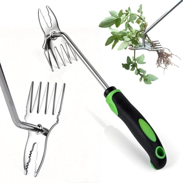 Weed Puller Tool, Weed Puller Hand Weeding Tool, Weeder Tool, Weed Remover Tool for Garden Tools & Gardening Hand Tools, Manual Dandelion Root Remover, Ergonomic Handle for Lawn Yard