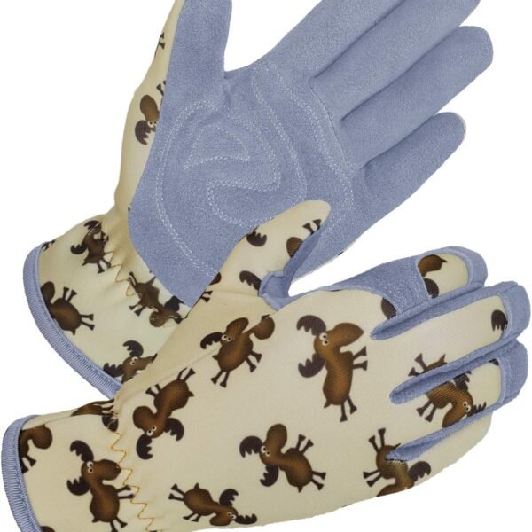 Gardening Gloves For Kids, Deerskin Suede Leather Work Gloves, Soft and Extra Double Padded Hands Protection