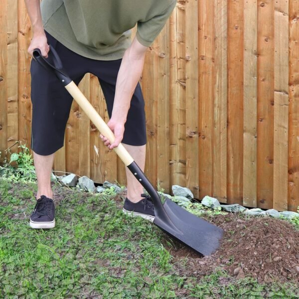 Alternative view of Square Shovel, Shovels for Digging with D-Handle, Overall 41-Inch Long Garden Shovel, Transfer Shovel, Snow Shovel for Car, Garden Tools